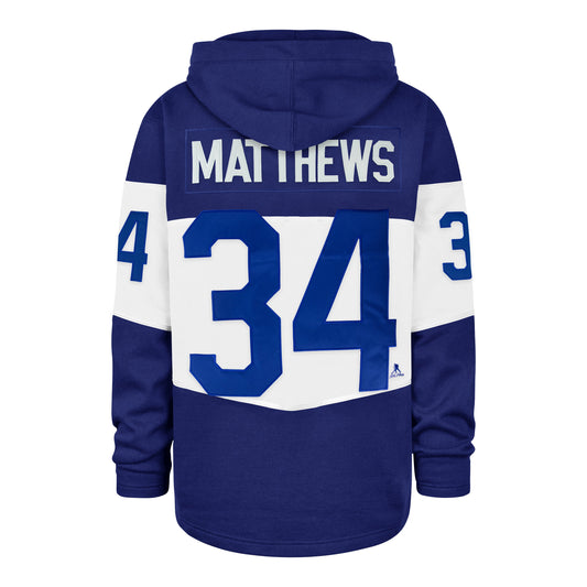 TORONTO MAPLE LEAFS AUSTON MATTHEWS '47 RUN POINT LACER HOOD