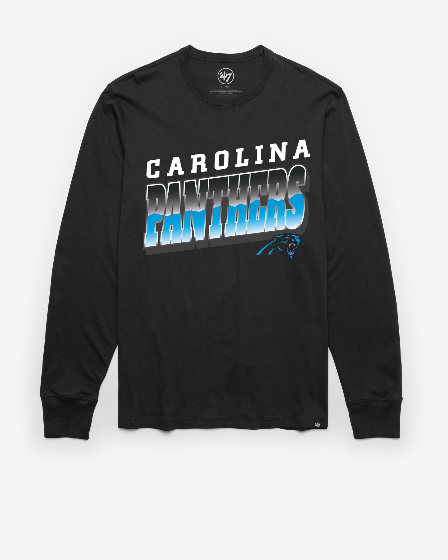CAROLINA PANTHERS POLISHED '47 FRANKLIN LONG SLEEVE TEE