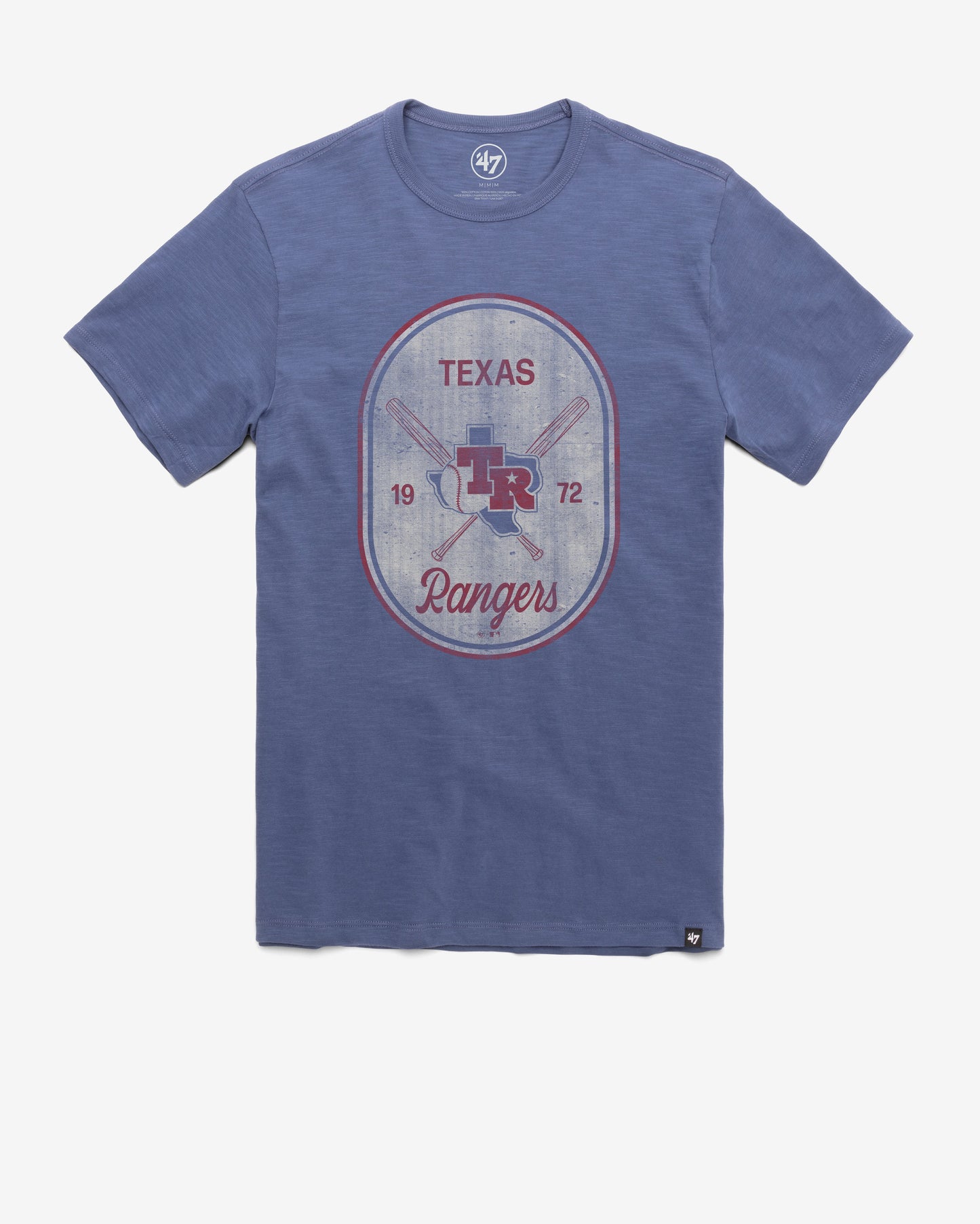 TEXAS RANGERS COOPERSTOWN CROSS PATCH '47 SCRUM TEE