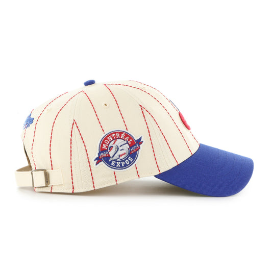 MONTREAL EXPOS COOPERSTOWN RAWLINGS PINSTRIPE '47 CLEAN UP