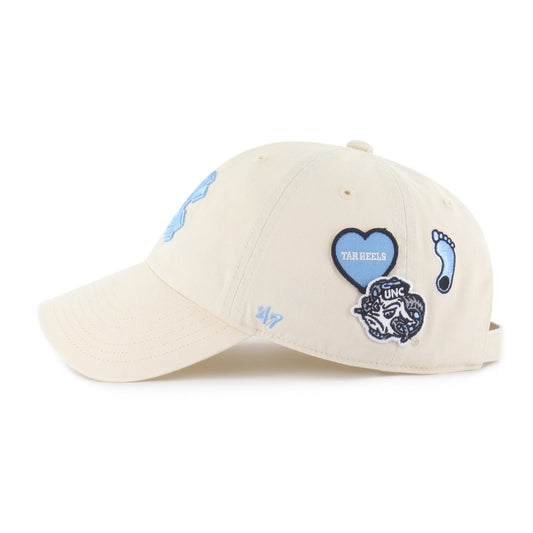 NORTH CAROLINA TAR HEELS UNC BADGES '47 CLEAN UP