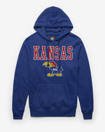 KANSAS JAYHAWKS VINTAGE STRAIGHT BLOCK '47 HEADLINE HOOD