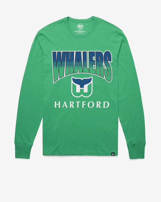 HARTFORD WHALERS VINTAGE SWEEP DOWN '47 FRANKLIN LONG SLEEVE TEE
