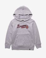 ATLANTA BRAVES DISTRESSED IMPRINT '47 KID'S HEADLINE HOOD