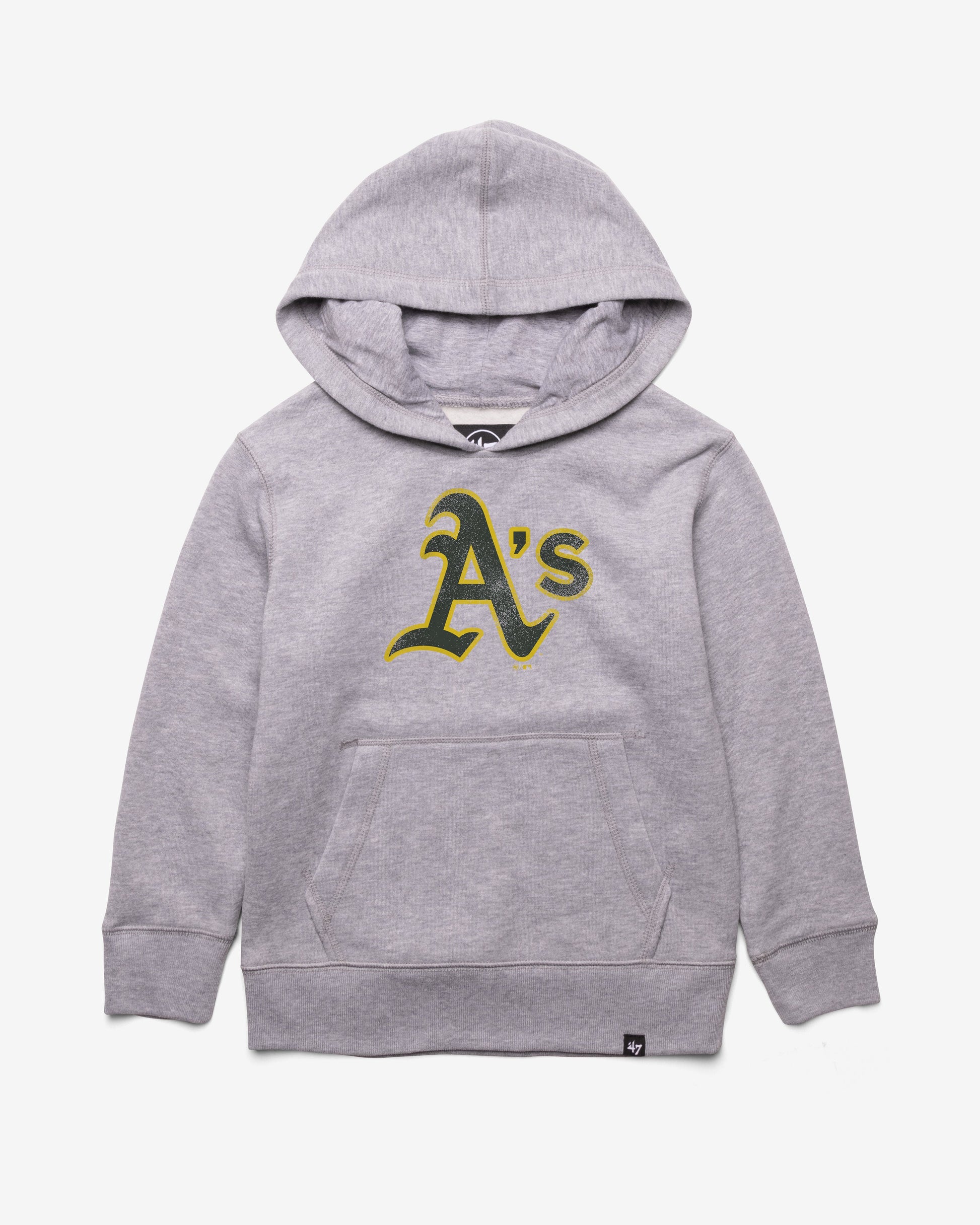 ATHLETICS DISTRESSED IMPRINT '47 KID'S HEADLNE HOOD