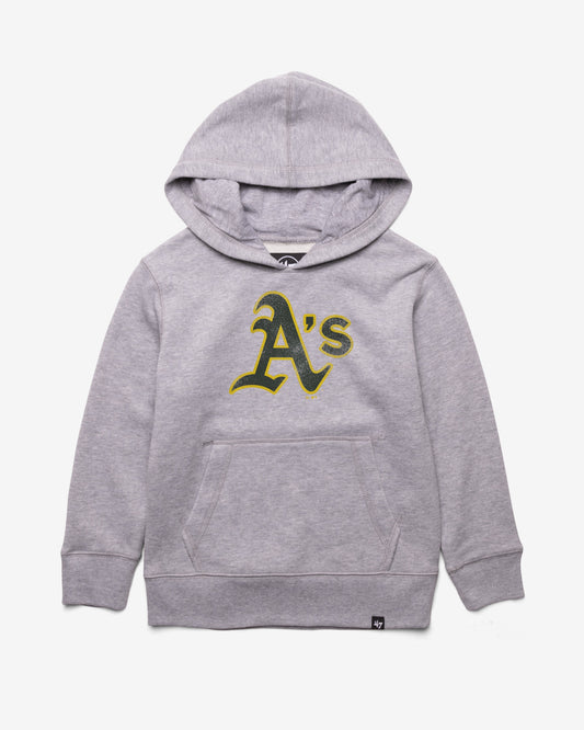 ATHLETICS DISTRESSED IMPRINT '47 KID'S HEADLNE HOOD