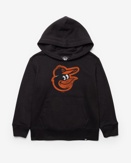 BALTIMORE ORIOLES DISTRESSED IMPRINT '47 KID'S HEADLNE HOOD