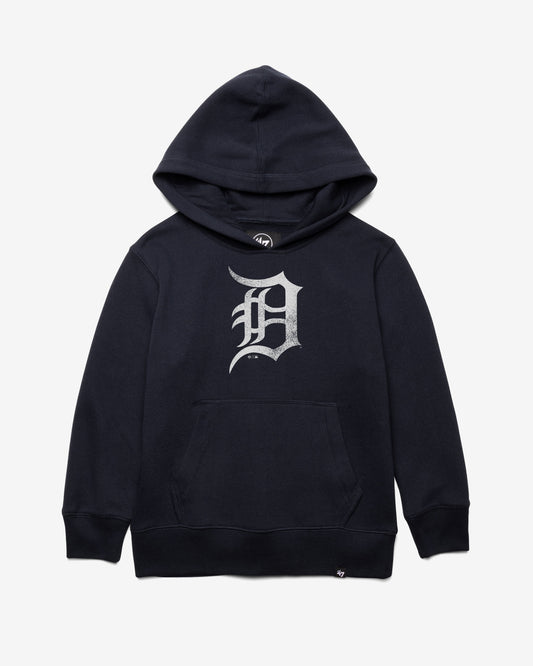 DETROIT TIGERS DISTRESSED IMPRINT '47 KID'S HEADLINE HOOD