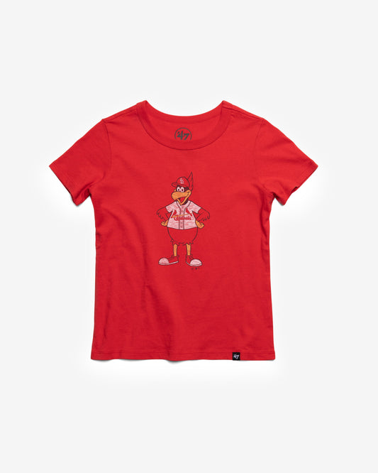 ST. LOUIS CARDINALS MASCOT PREMIER '47 KID'S FRANKLIN TEE