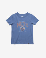 NEW YORK METS COOPERSTOWN DOUBLE HEADER '47 KID'S FRANKLIN TEE