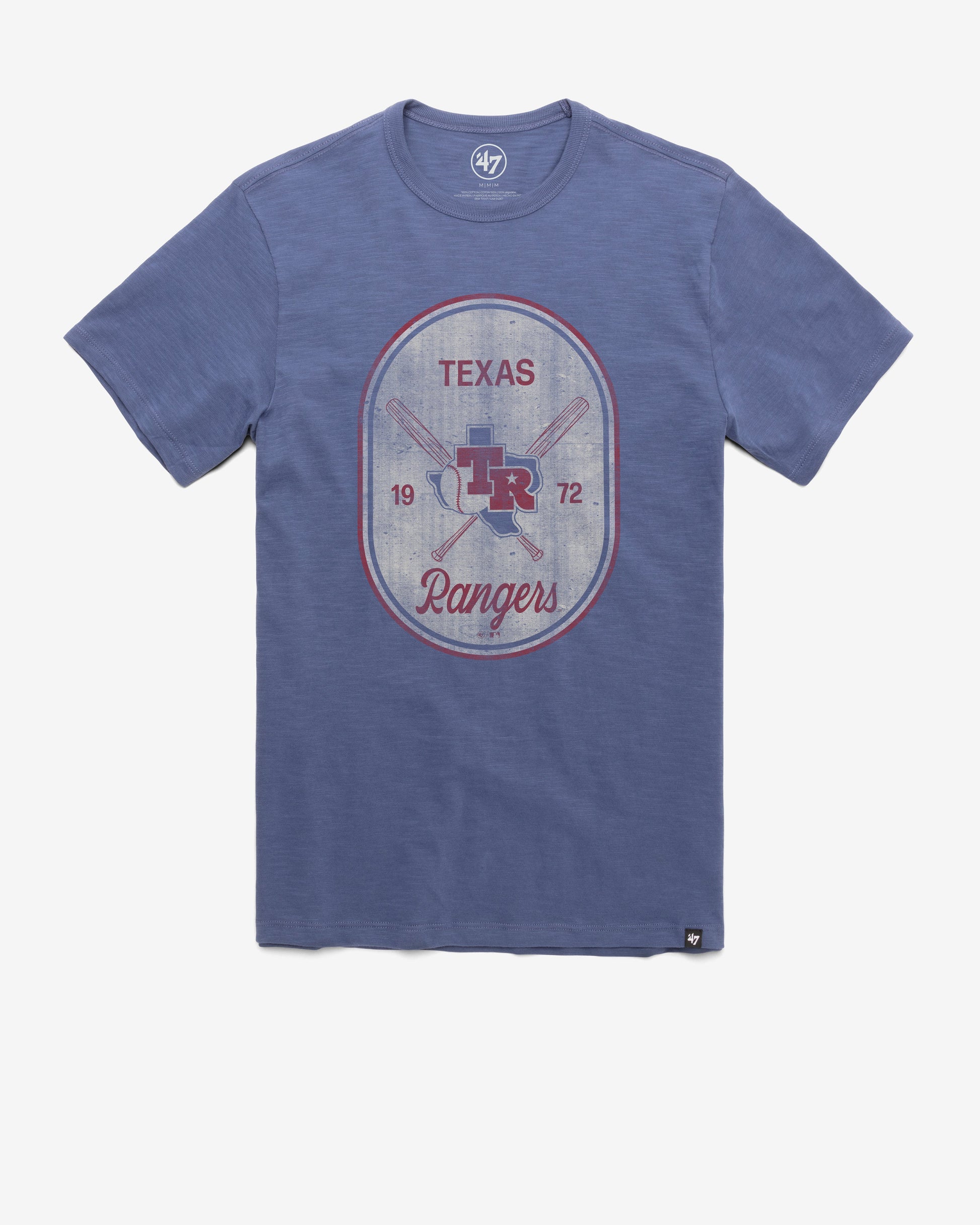 TEXAS RANGERS COOPERSTOWN CROSS PATCH '47 SCRUM TEE
