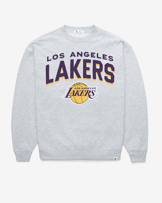 LOS ANGELES LAKERS CAMPUS ARCH CLOUD '47 OVERSIZED CREW WOMENS