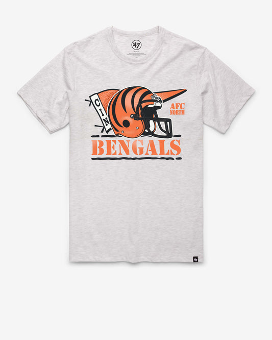 CINCINNATI BENGALS HISTORIC MOTION FIELD '47 FRANKLIN TEE