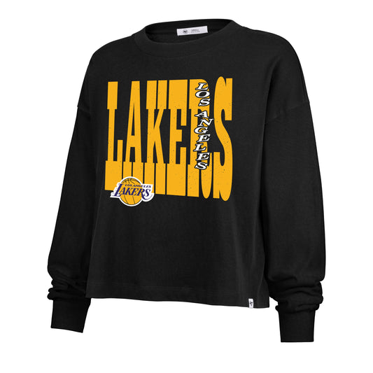 LOS ANGELES LAKERS BOLD STACK '47 SYDNEY LONG SLEEVE TEE WOMENS