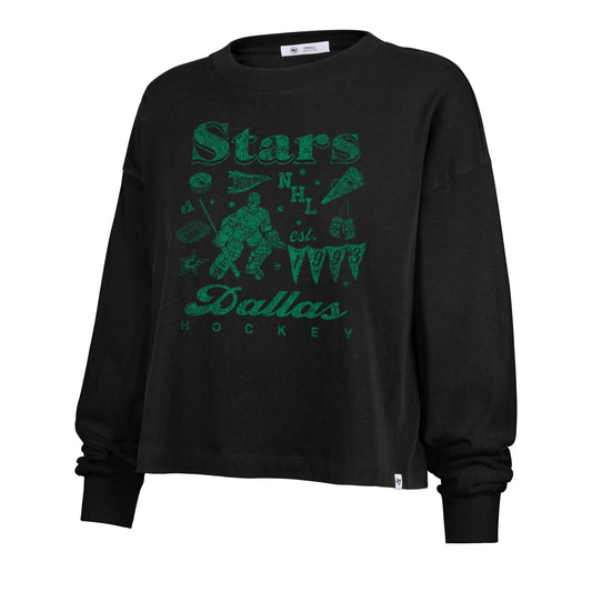 DALLAS STARS TEAM COLLAGE '47 SYDNEY LONG SLEEVE TEE WOMENS