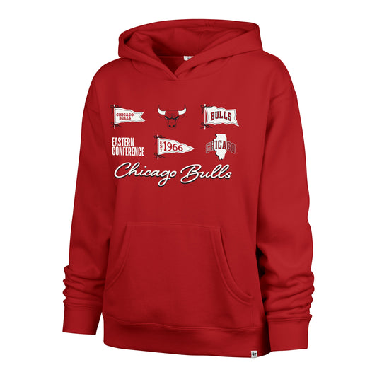 CHICAGO BULLS BOW AND BANNERS '47 NAOMI HOOD WOMENS
