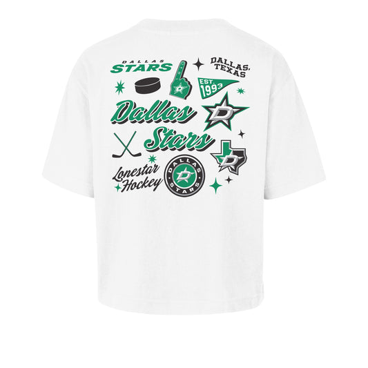 DALLAS STARS COLLAGE SCRIPT '47 REED CITY TEE WOMENS