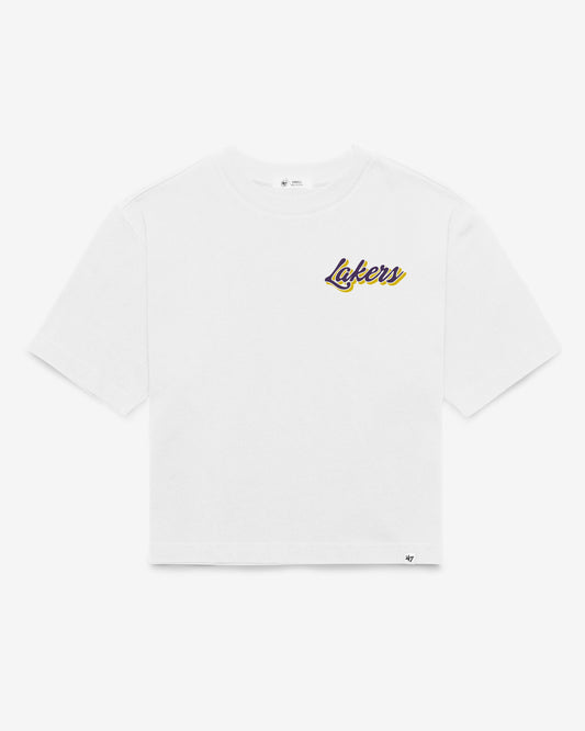 LOS ANGELES LAKERS COLLAGE SCRIPT '47 REED CITY TEE WOMENS