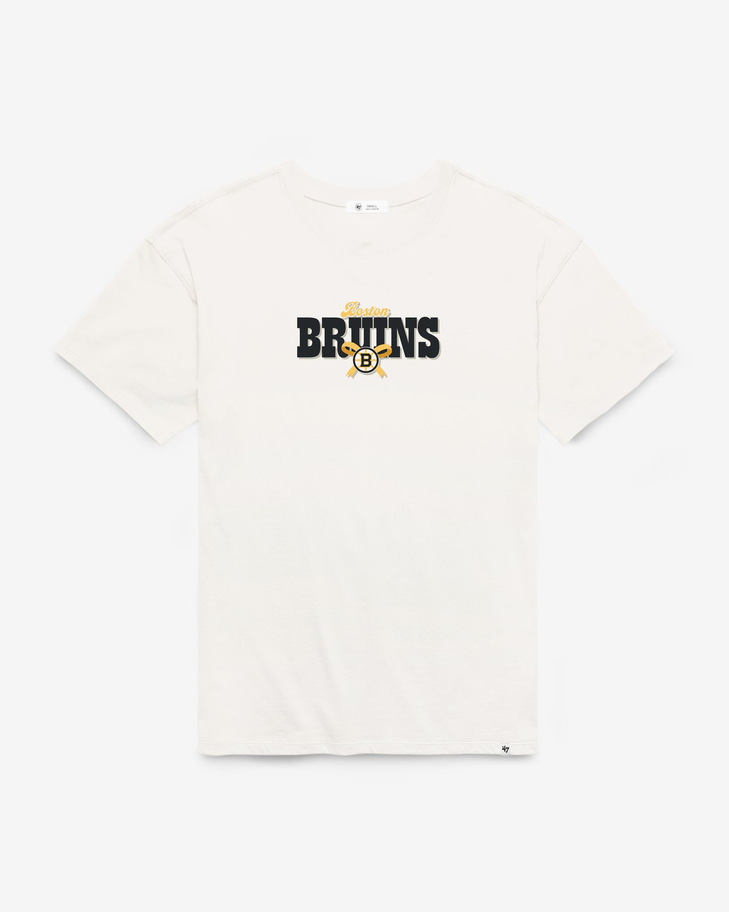 BOSTON BRUINS BOW AND BANNER BACKER '47 SADIE TEE WOMENS