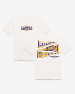 LOS ANGELES LAKERS BOW AND BANNER BACKER '47 SADIE TEE WOMENS
