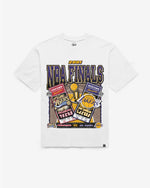 PHILADELPHIA 76ERS VS. LOS ANGELES LAKERS NBA FINALS DUELING COURT MATCHUP '47 FOUNDATION TEE