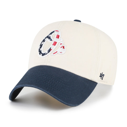 BALTIMORE ORIOLES FLAG FILL TWO TONE '47 CLEAN UP