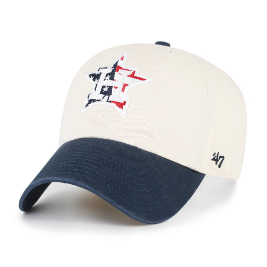 HOUSTON ASTROS FLAG FILL TWO TONE '47 CLEAN UP