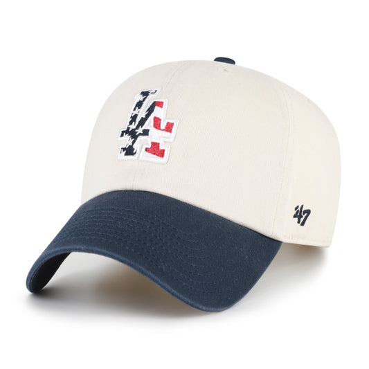 LOS ANGELES DODGERS FLAG FILL TWO TONE '47 CLEAN UP