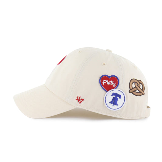 PHILADELPHIA PHILLIES BADGES '47 CLEAN UP