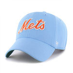 NEW YORK METS COOPERSTOWN GRANDSTAND PIQUE SCRIPT '47 CLEAN UP