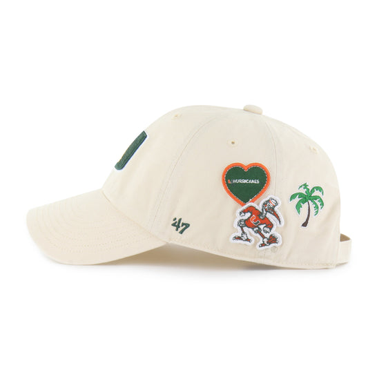 MIAMI HURRICANES BADGES '47 CLEAN UP