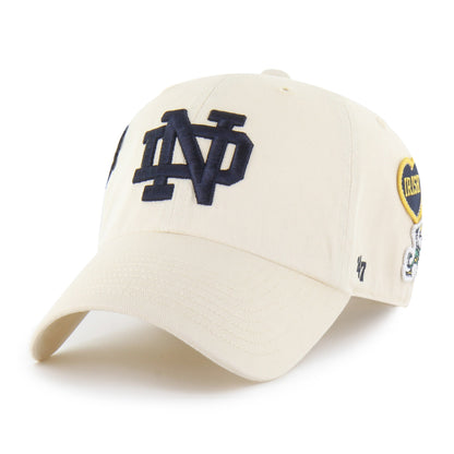 NOTRE DAME FIGHTING IRISH BADGES '47 CLEAN UP