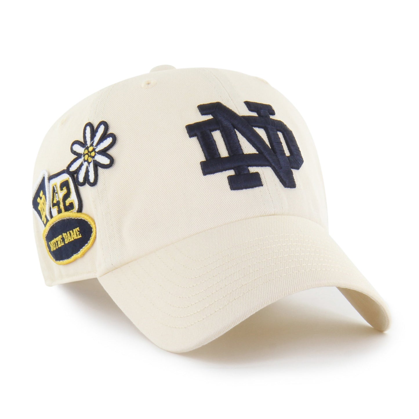 NOTRE DAME FIGHTING IRISH BADGES '47 CLEAN UP