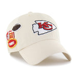 KANSAS CITY CHIEFS BADGES '47 CLEAN UP