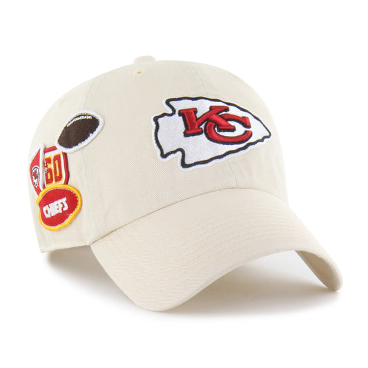 KANSAS CITY CHIEFS BADGES '47 CLEAN UP