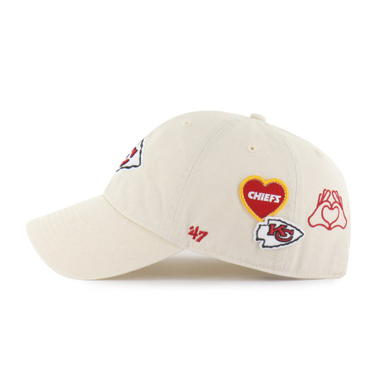 KANSAS CITY CHIEFS BADGES '47 CLEAN UP