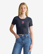 BOSTON RED SOX MICRO EMB '47 BABY RIB TEE WOMENS