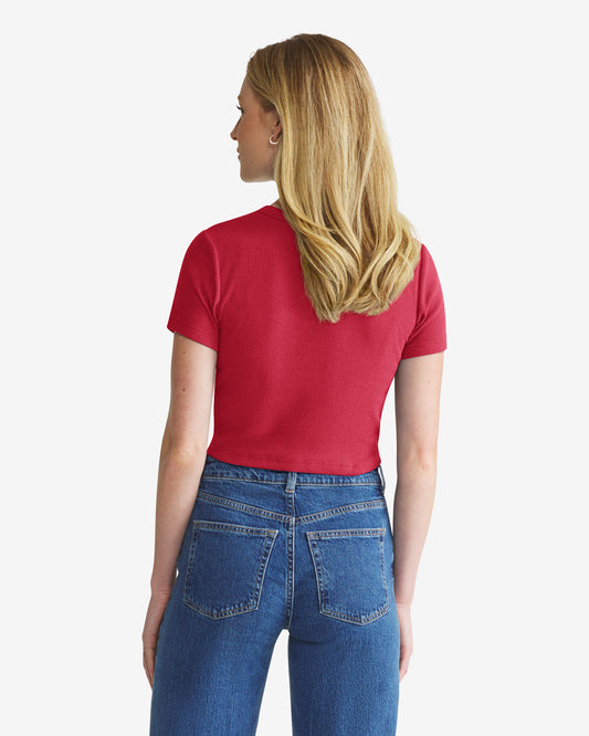 PHILADELPHIA PHILLIES MICRO EMB '47 BABY RIB TEE WOMENS