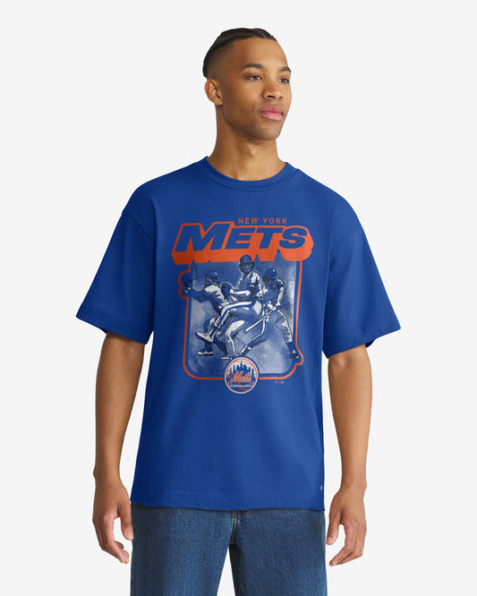 NEW YORK METS COOPERSTOWN INFIELD FLY '47 FOUNDATION TEE
