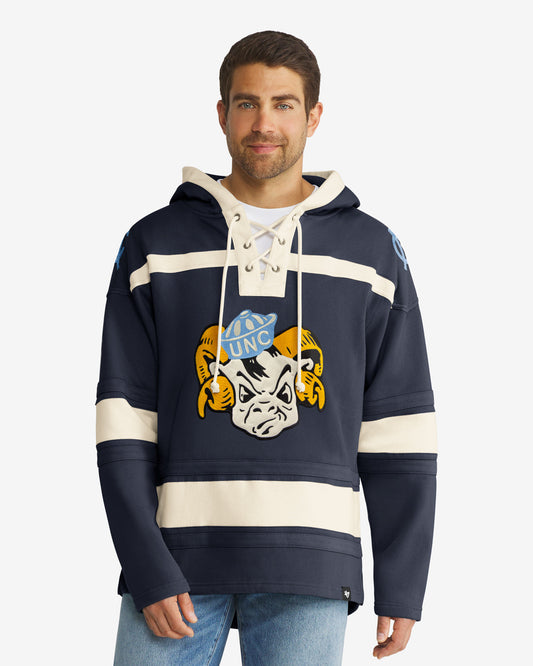 NORTH CAROLINA TAR HEELS UNC VINTAGE SUPERIOR '47 LACER HOOD
