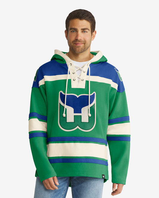 HARTFORD WHALERS VINTAGE SUPERIOR '47 LACER HOOD